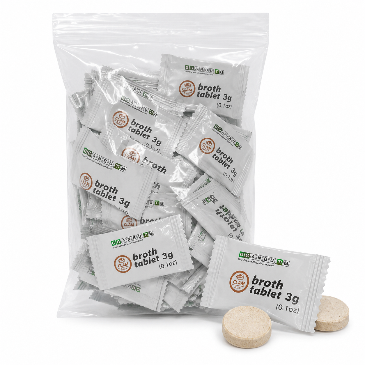 GGANBU Broth tablet Clam flavor (3g x 36tablet)